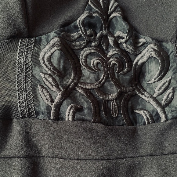 Charlotte Russe Masquerade Mesh Slit Mini Dress - Picture 4 of 5